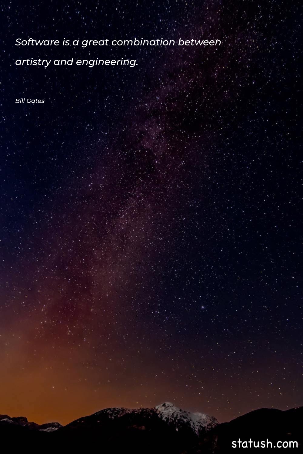 Software is a great combination Technology Quotes at statush.com