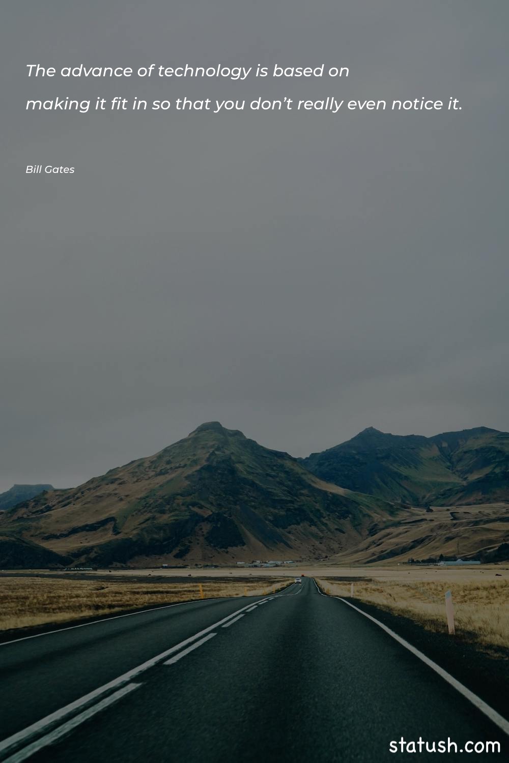 The advance of technology is