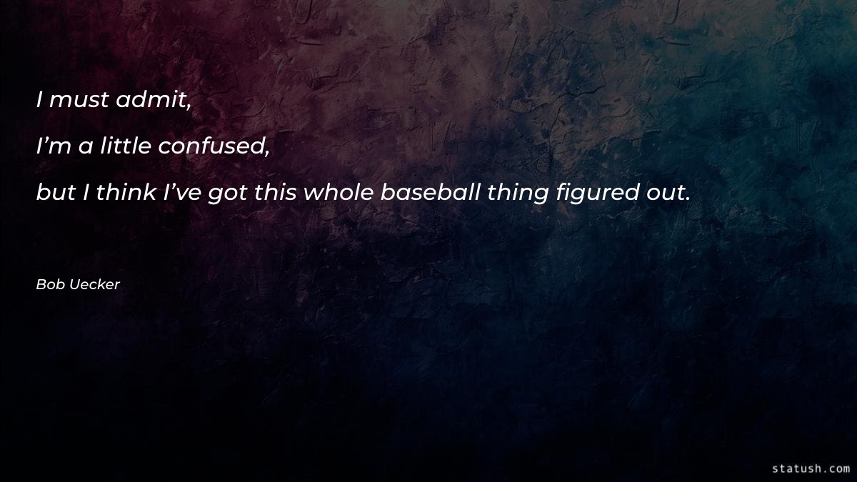 I must admit, I’m a