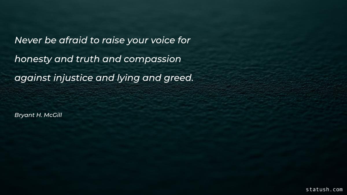 Never be afraid to raise - Motivational Quotes at statush.com