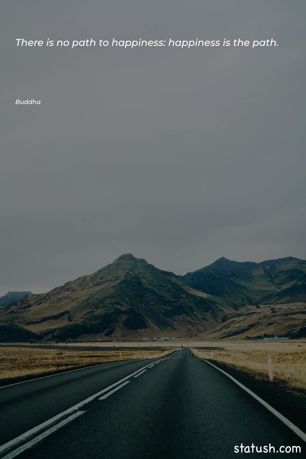 There is no path to Happiness Quotes at statush.com