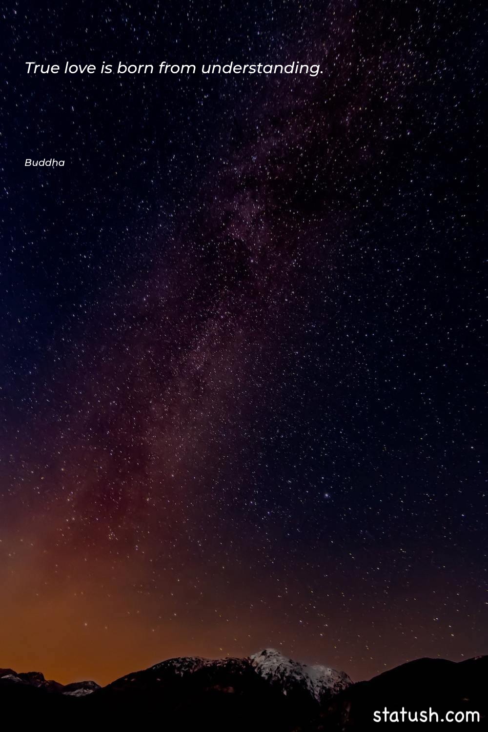 True love is born from