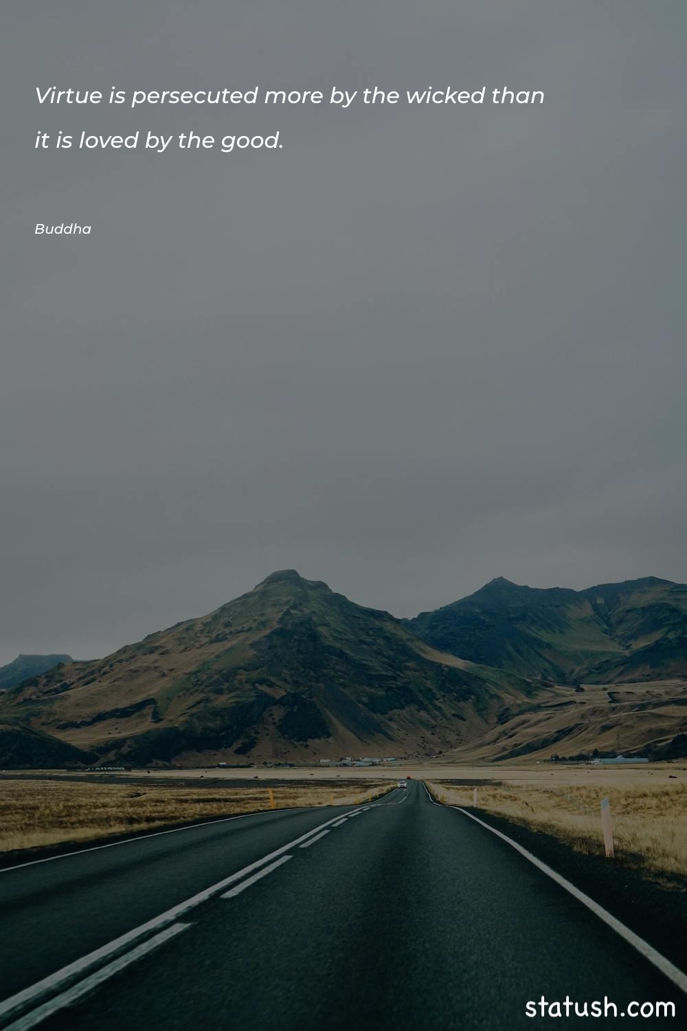 Virtue is persecuted more by Positive Quotes at statush.com