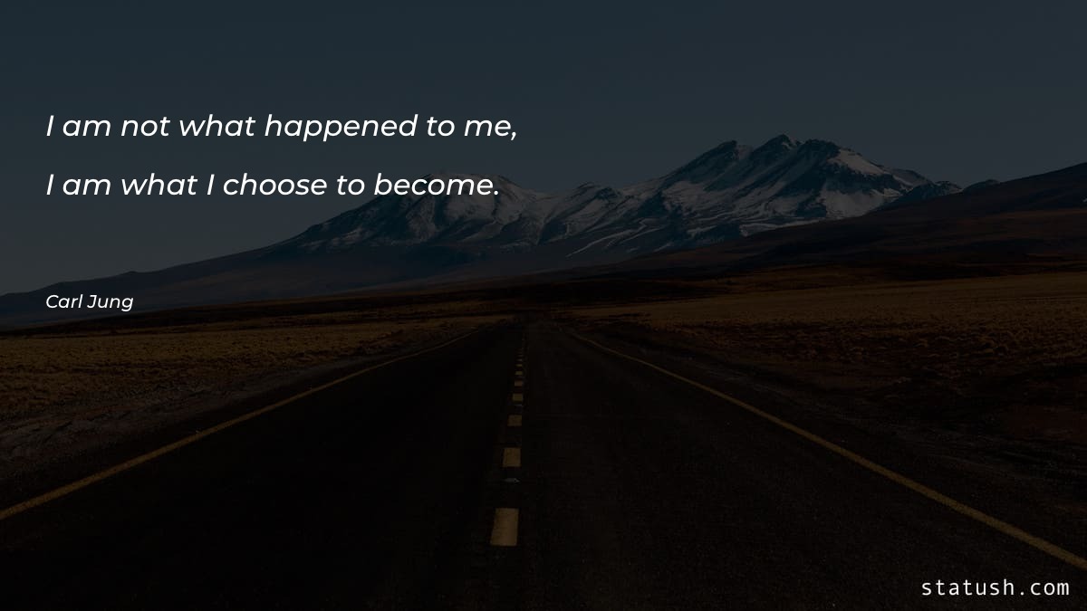 I am not what happened - Motivational Quotes at statush.com