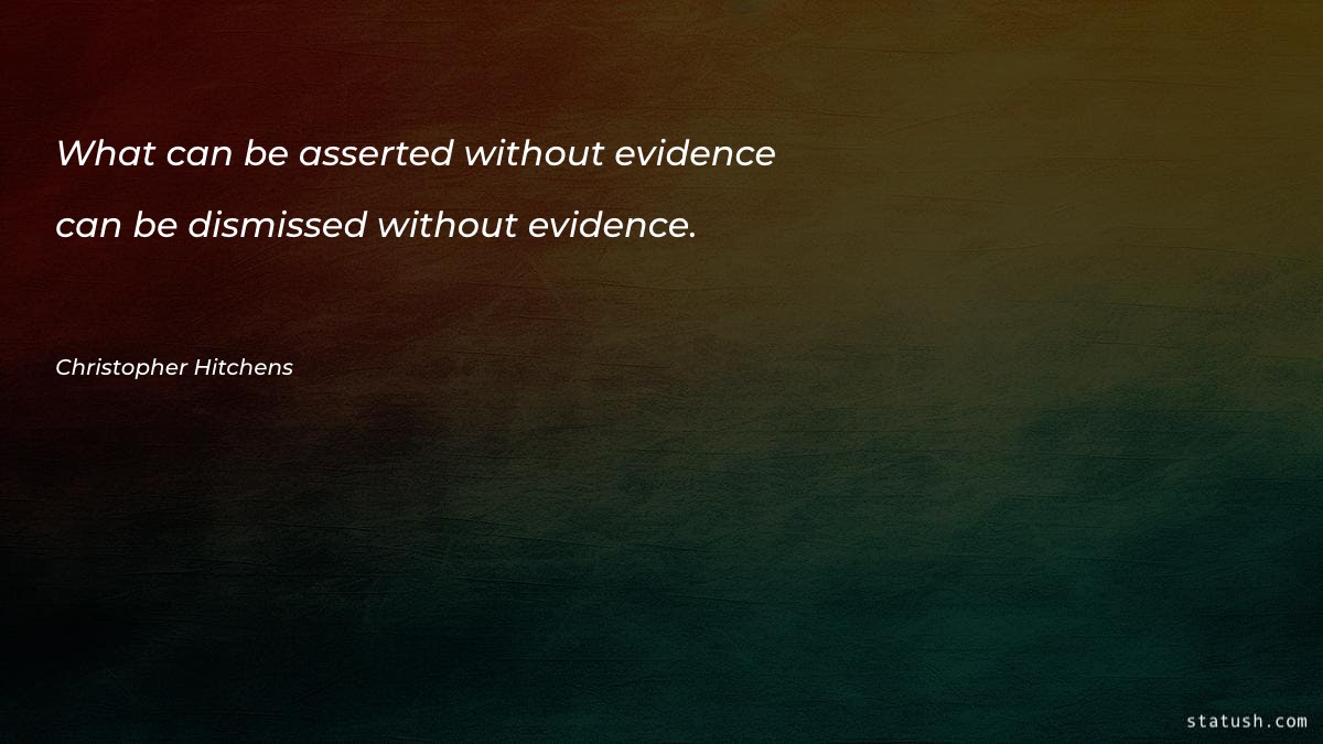 What can be asserted without