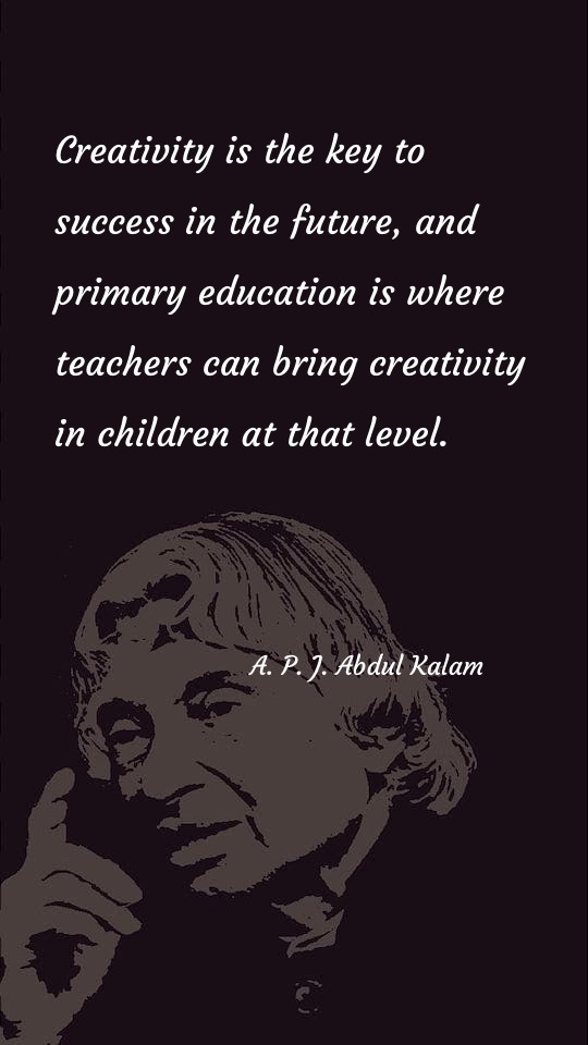 Creativity is the key to success in the future - Success Quotes at statush.com