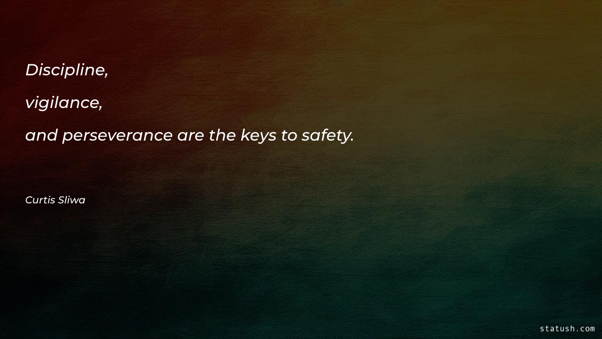 Discipline, vigilance, and perseverance are - Motivational Quotes at statush.com