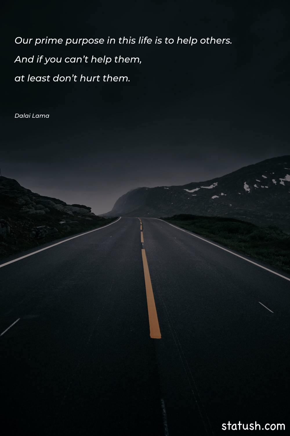 Our prime purpose in this