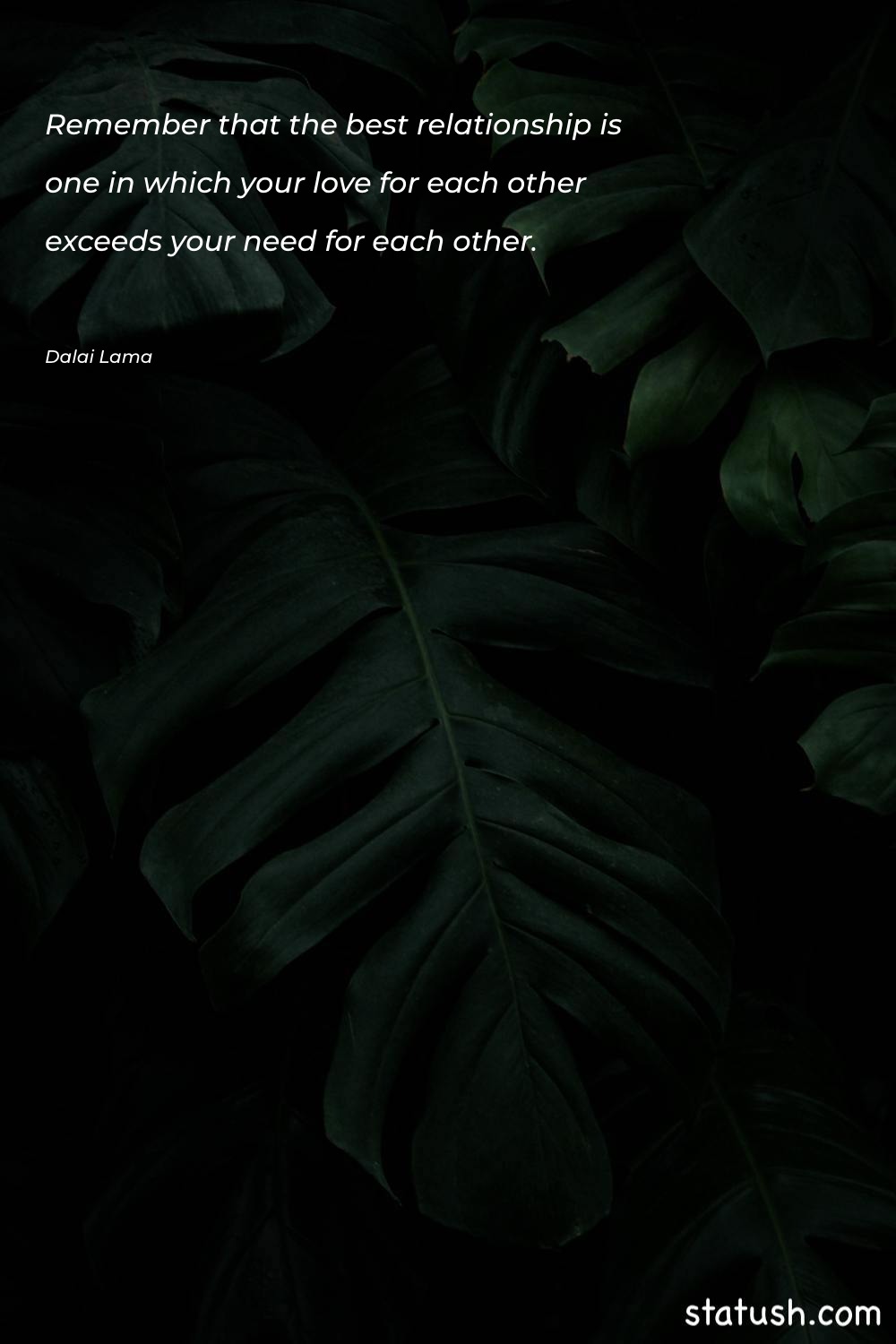 Remember that the best relationship