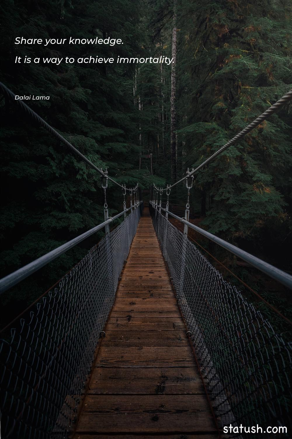 Share your knowledge. It is