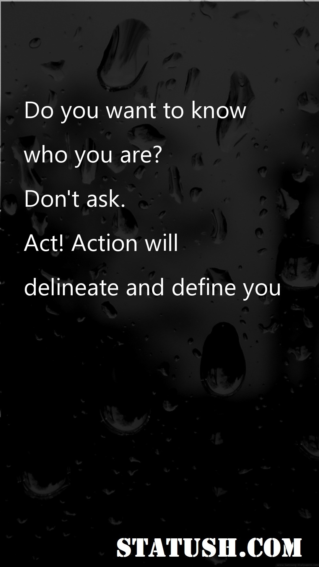 Do you want to know - Motivational Quotes at statush.com