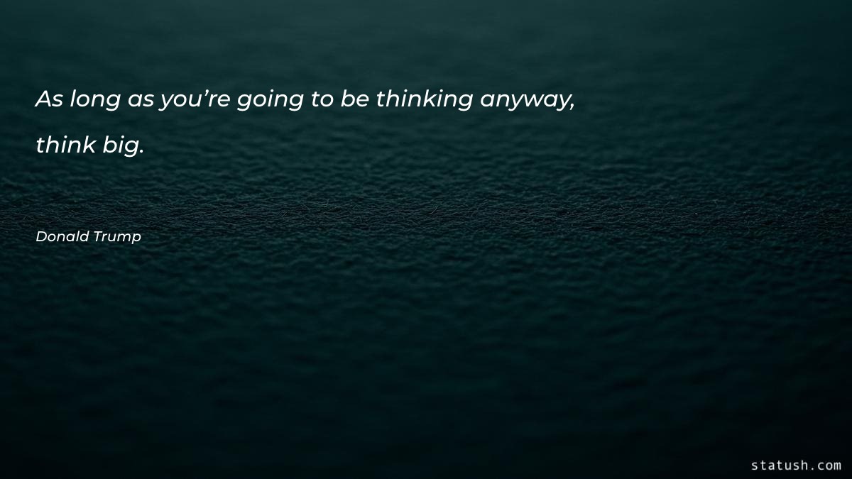 As long as you’re going