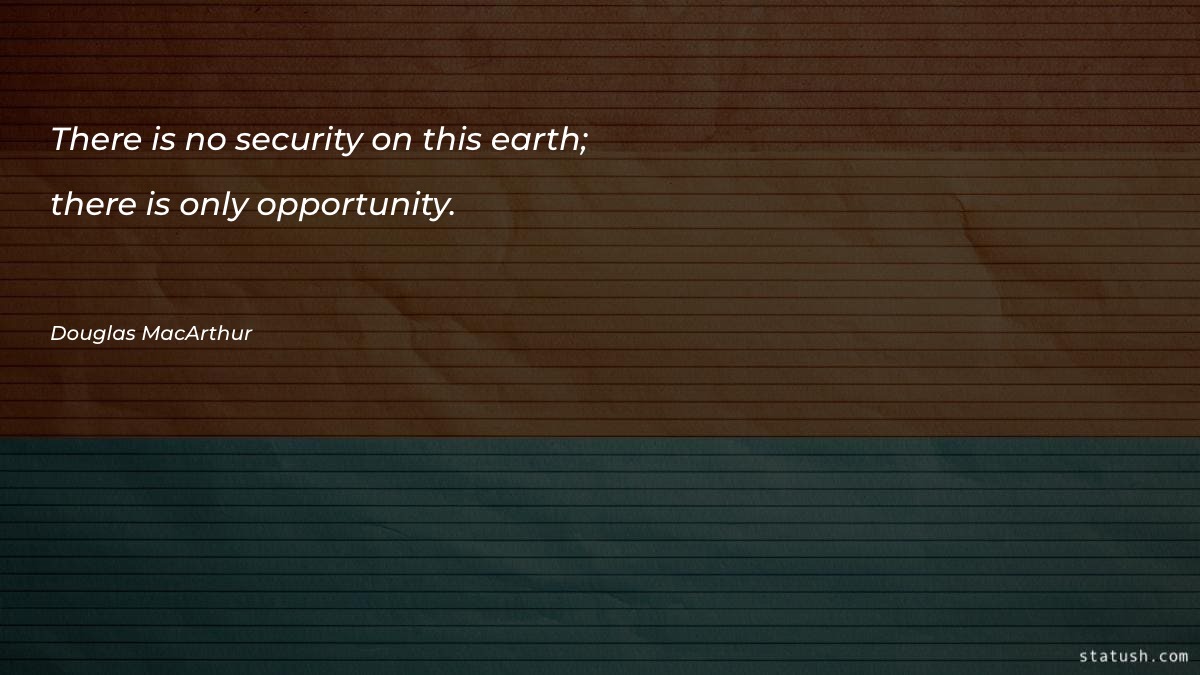 There is no security on