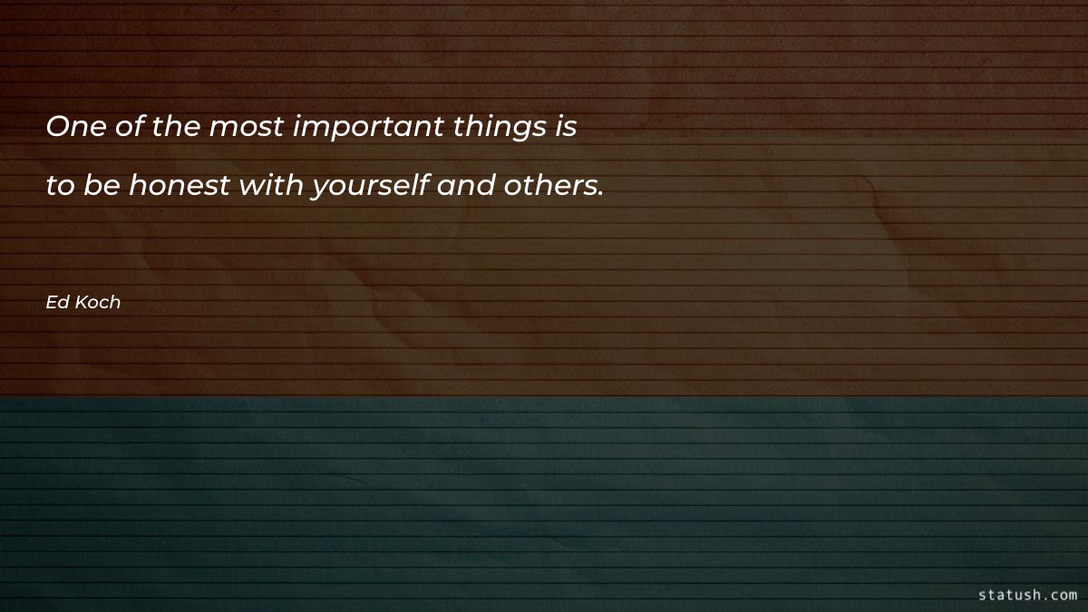 One of the most important