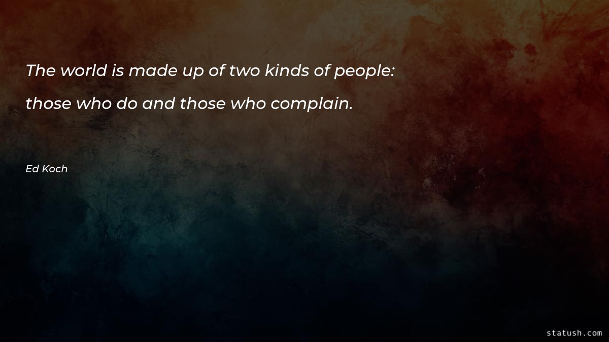 The world is made up