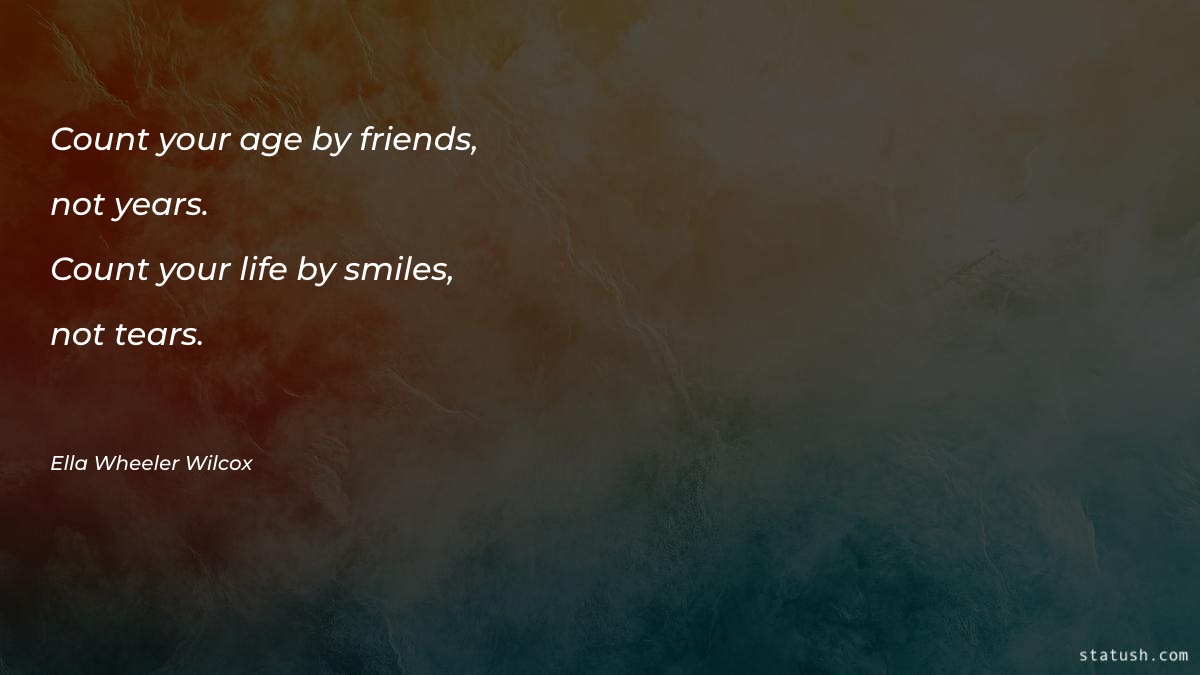 Count your age by friends