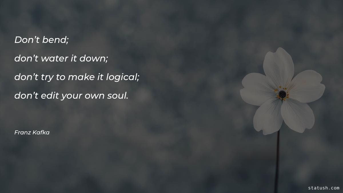 Don’t bend; don’t water it