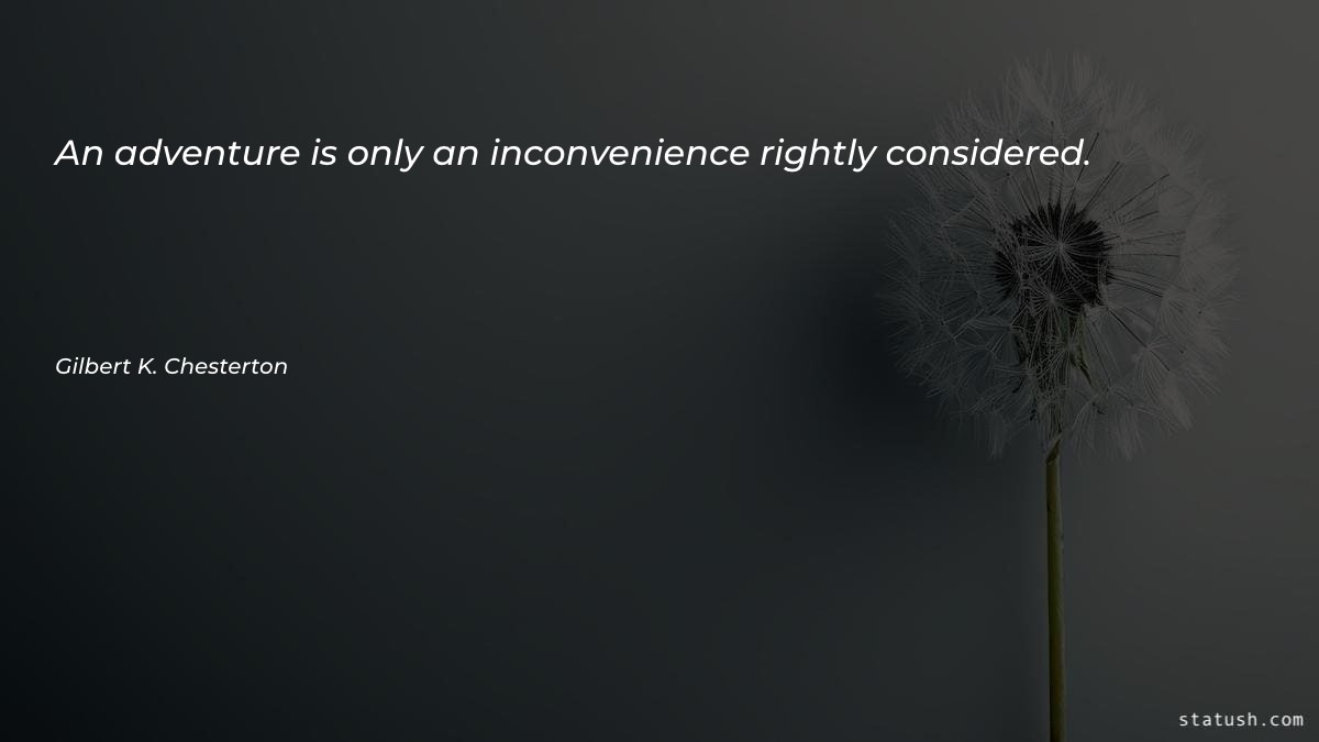 An adventure is only an Motivational Quotes at statush.com