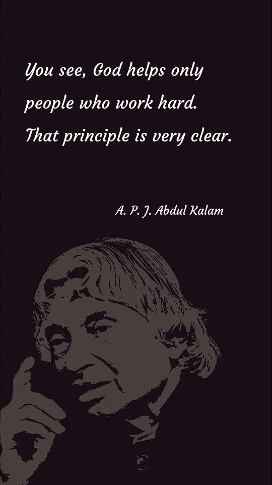God helps only people who work hard - God Quotes at statush.com
