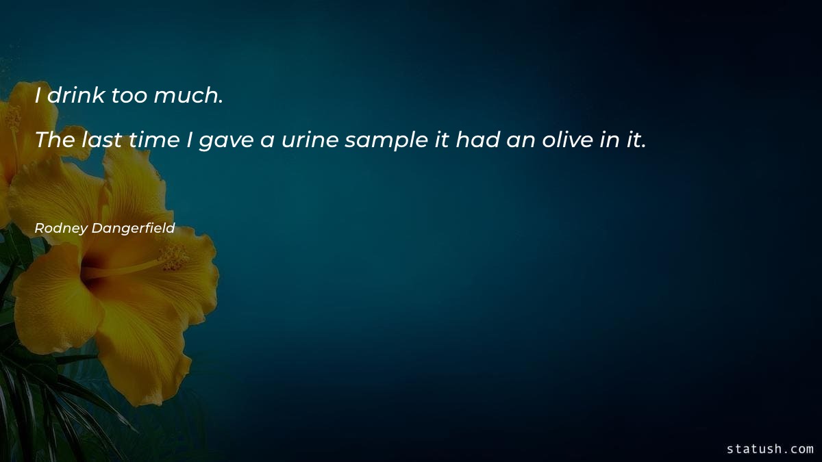 I drink too much - Motivational Quotes at statush.com