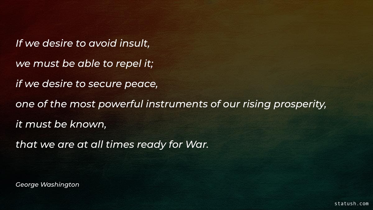 If we desire to avoid insult - Motivational Quotes at statush.com