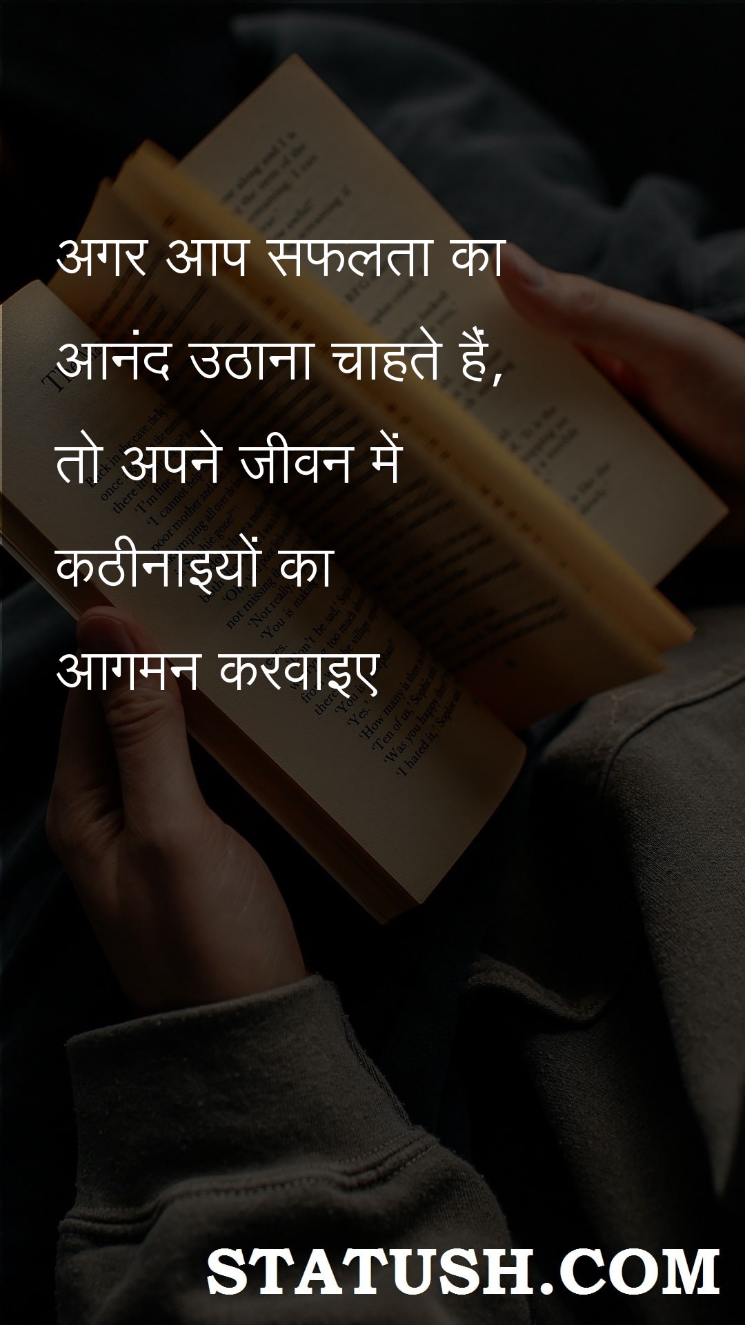 If you want to enjoy success - Hindi Quotes at statush.com