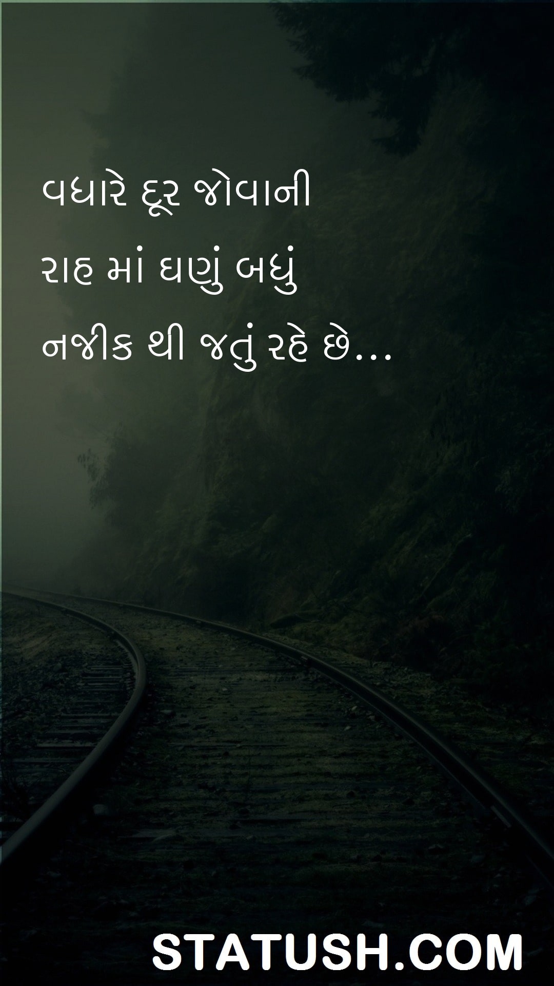 In looking farther A lot is going on Gujarati Quotes at statush.com