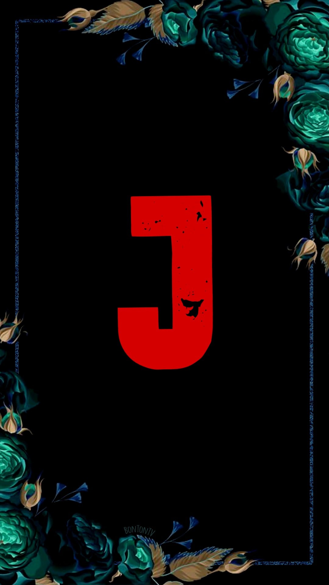 J Alphabet in Red