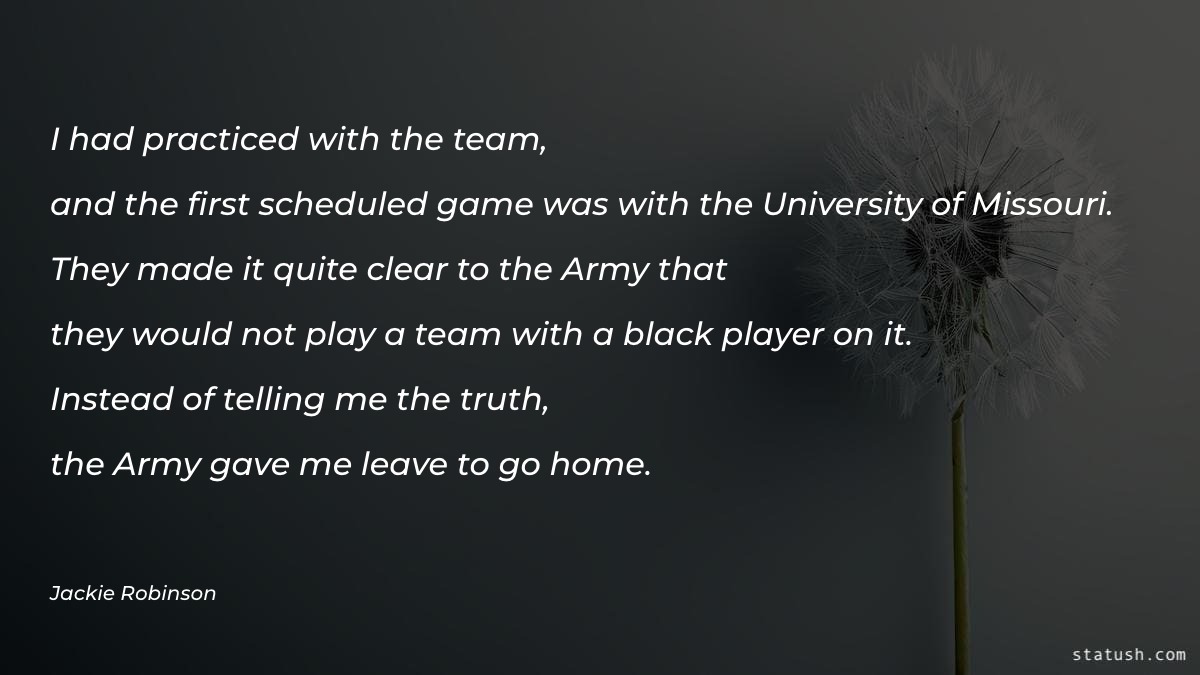 I had practiced with the team - Motivational Quotes at statush.com