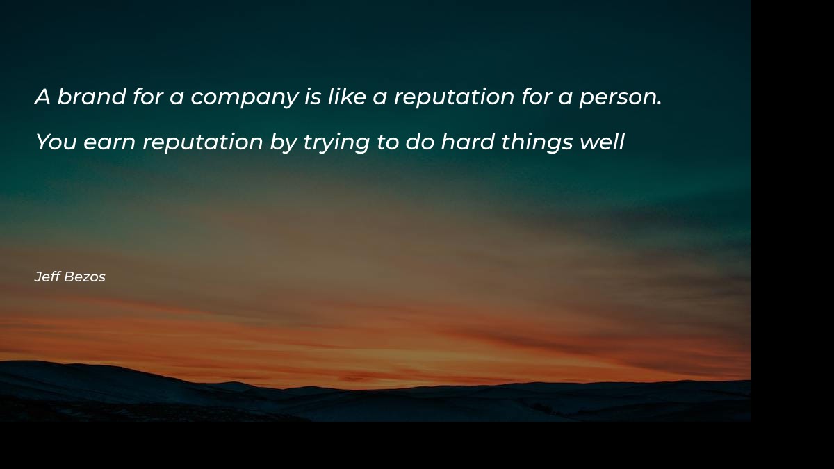 A brand for a company is like