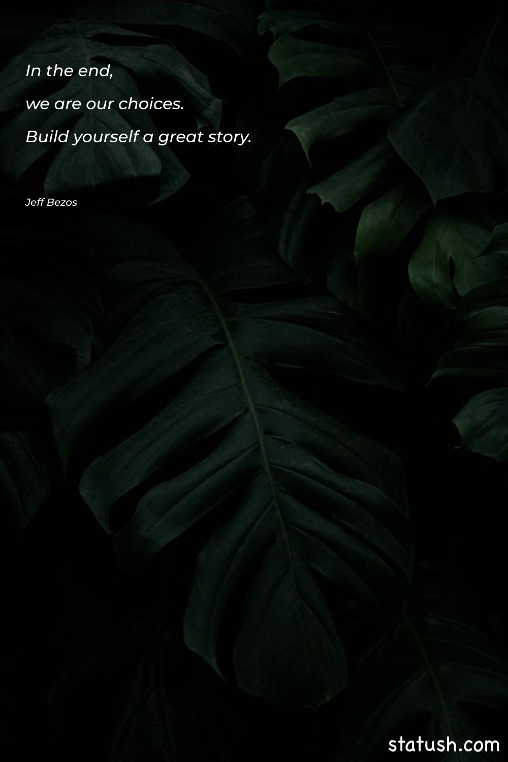 In the end, we are Motivational Quotes at statush.com