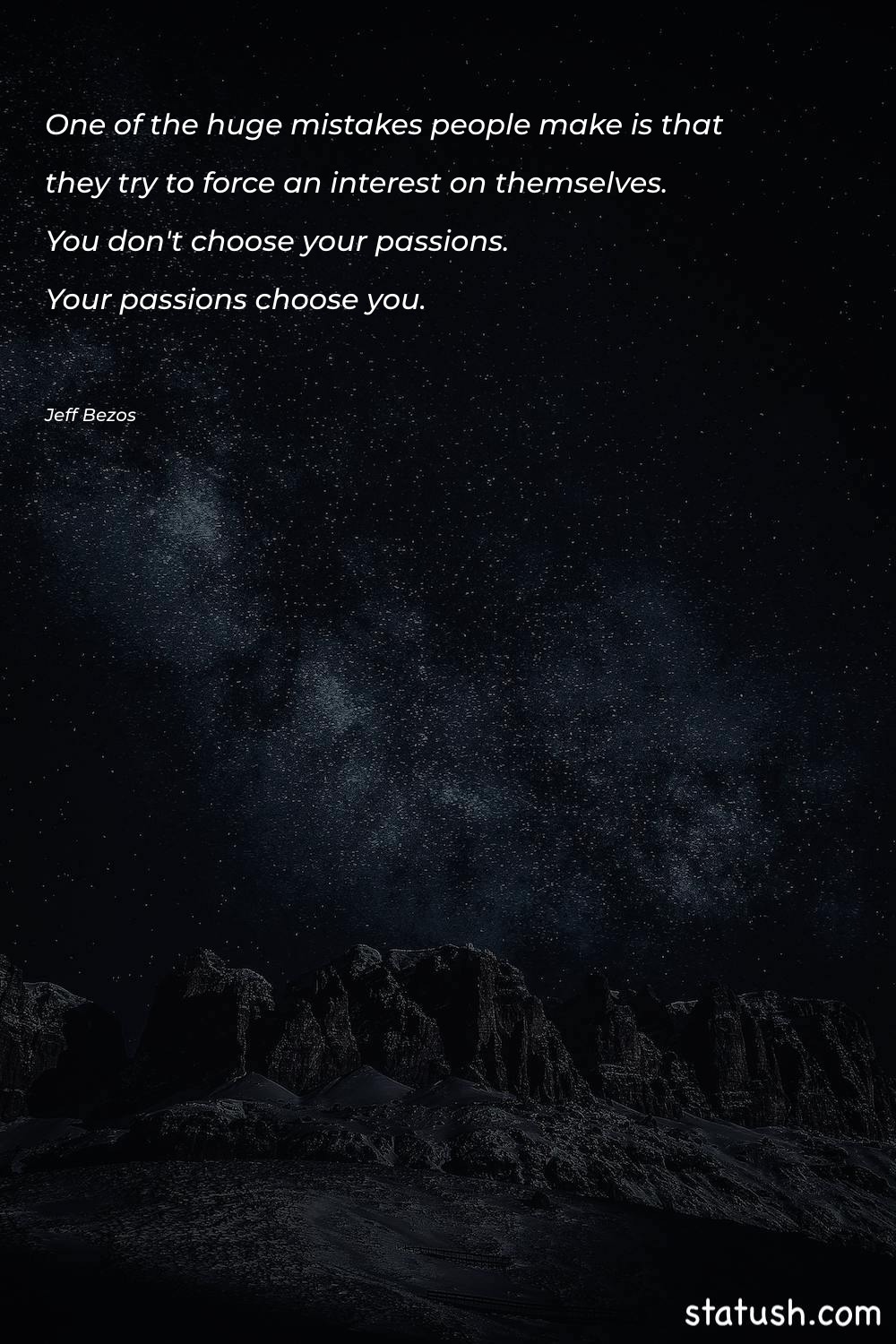 One of the huge mistakes