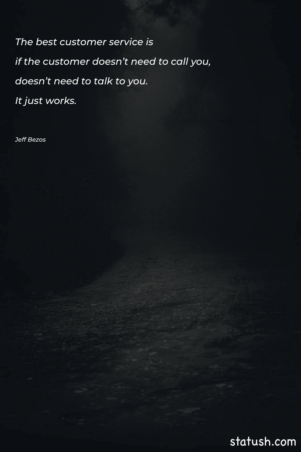 The best customer service is