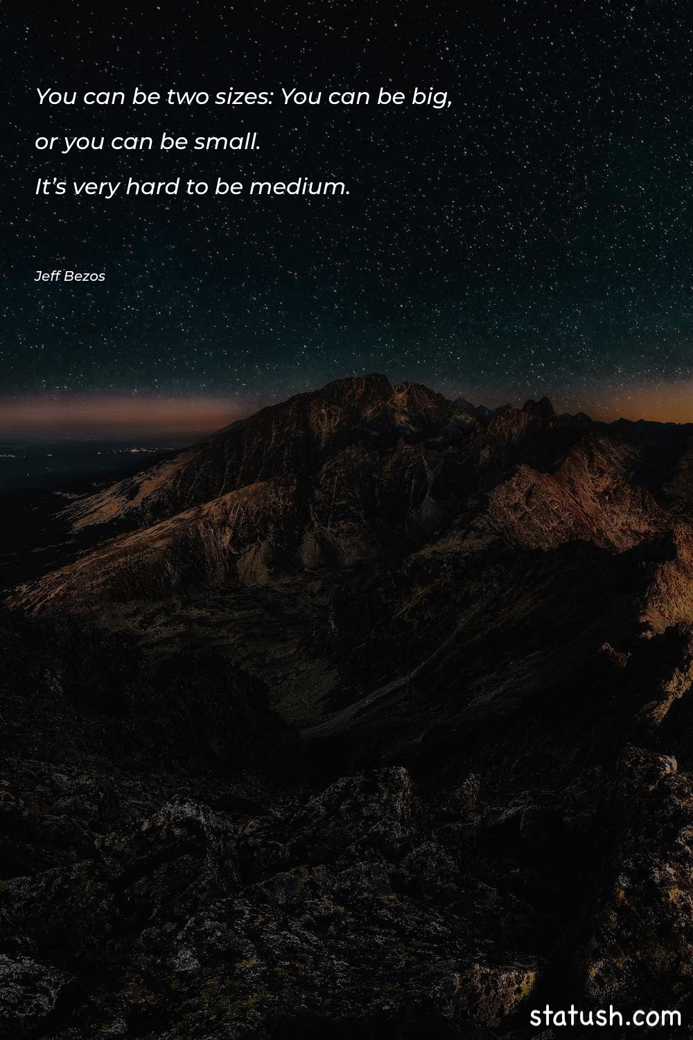 You can be two sizes - Motivational Quotes at statush.com