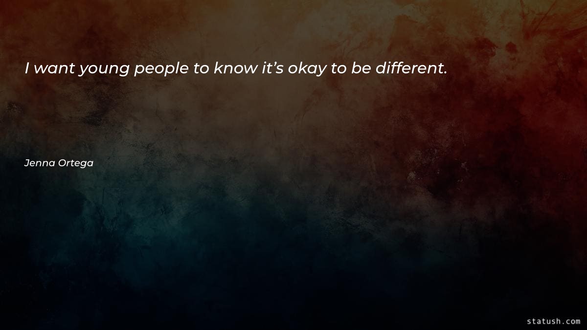 I want young people to