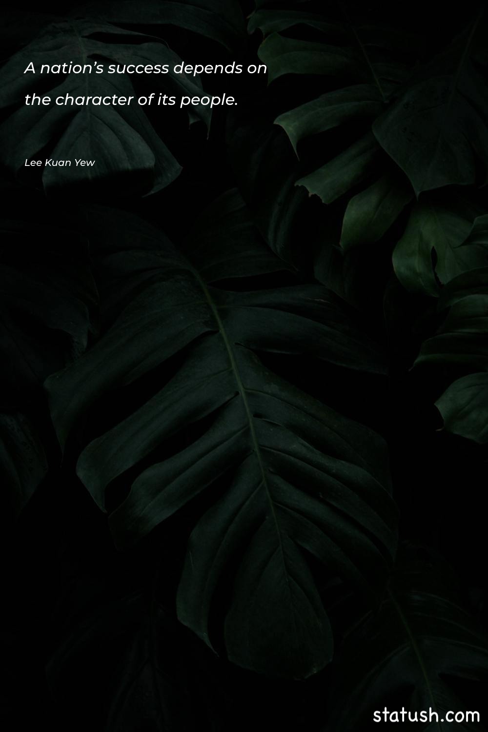 A nation’s success depends on - Success Quotes at statush.com