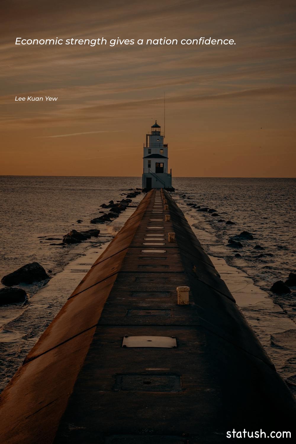 Economic strength gives a nation