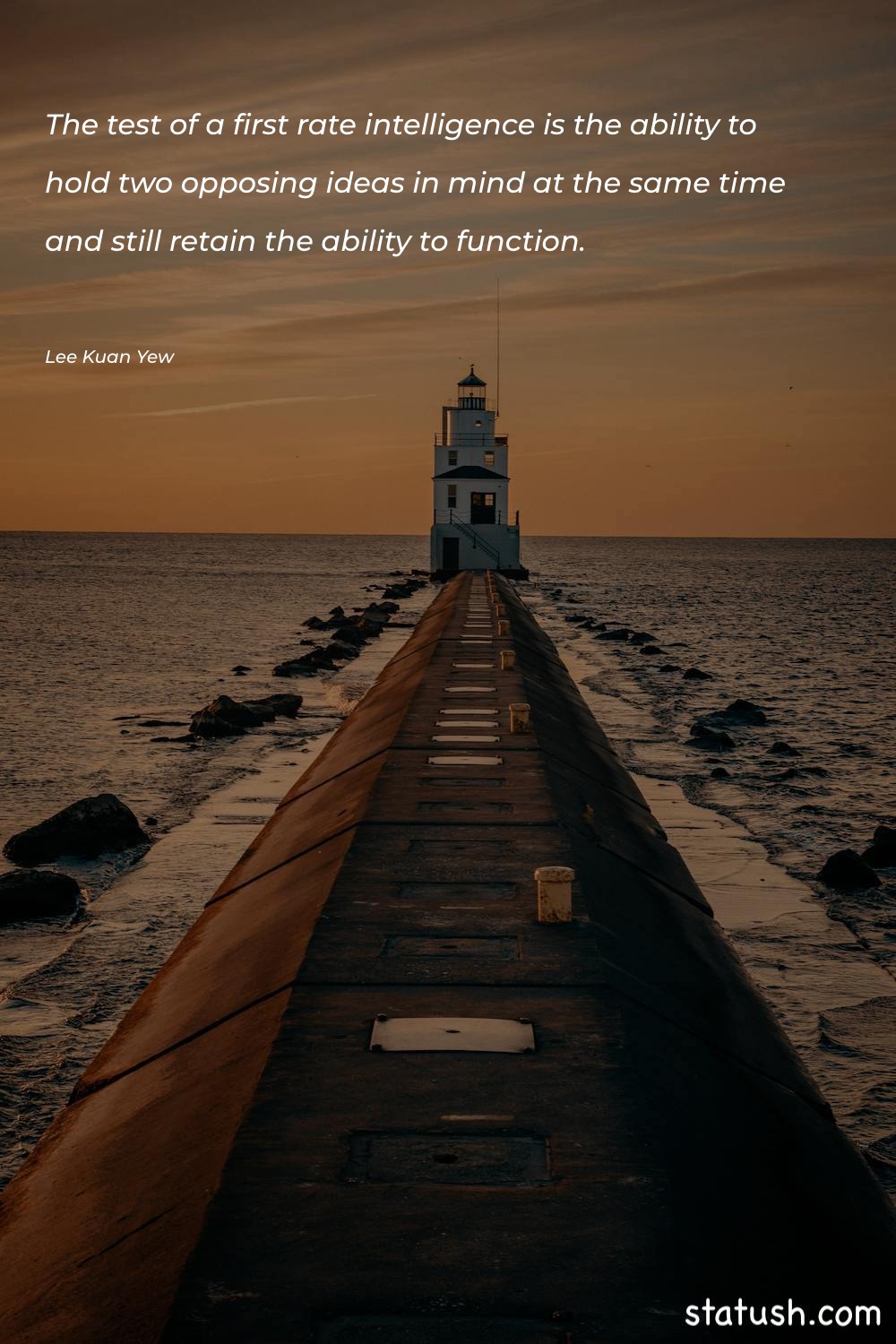 The test of a first-rate