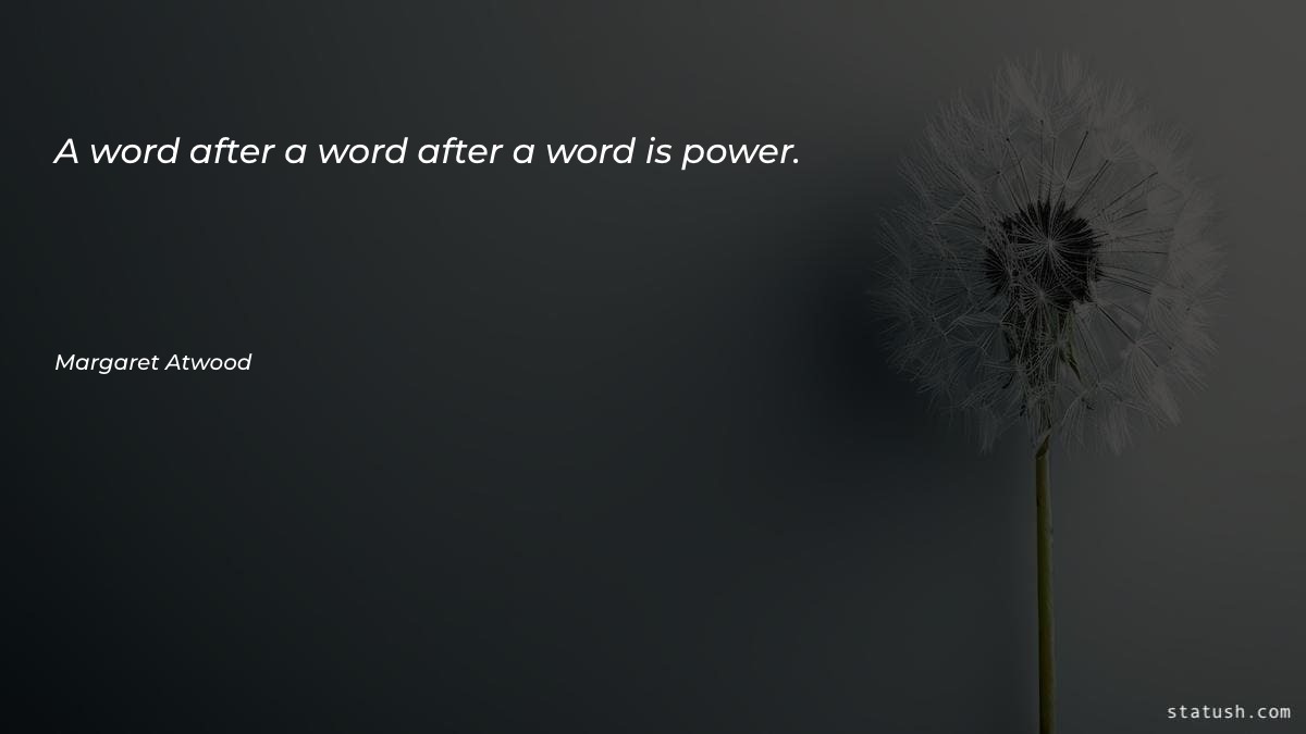 A word after a word Motivational Quotes at statush.com