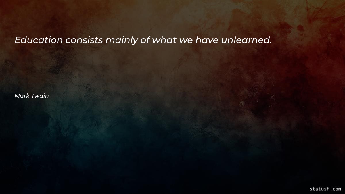 Education consists mainly of what