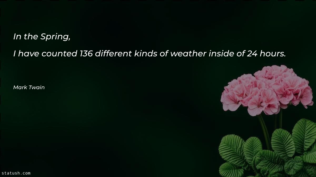 In the Spring - Motivational Quotes at statush.com