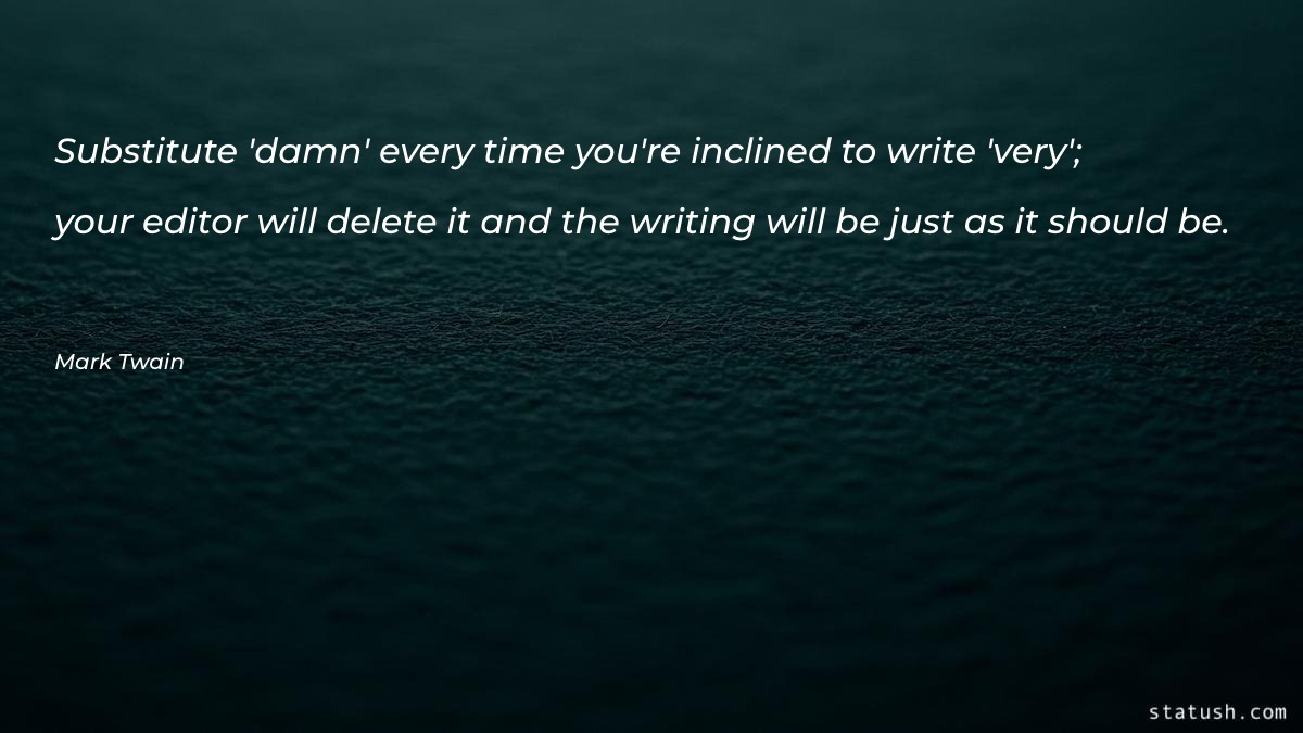 Substitute 'damn' every time