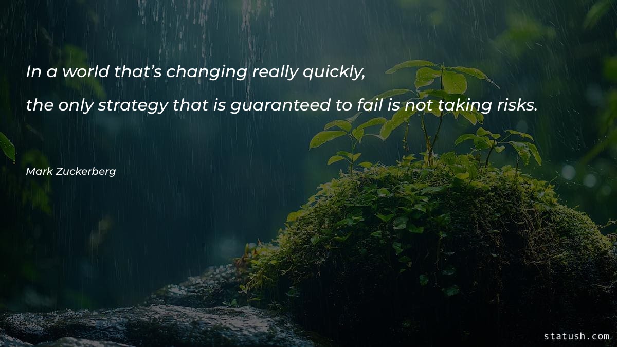 In a world that’s changing