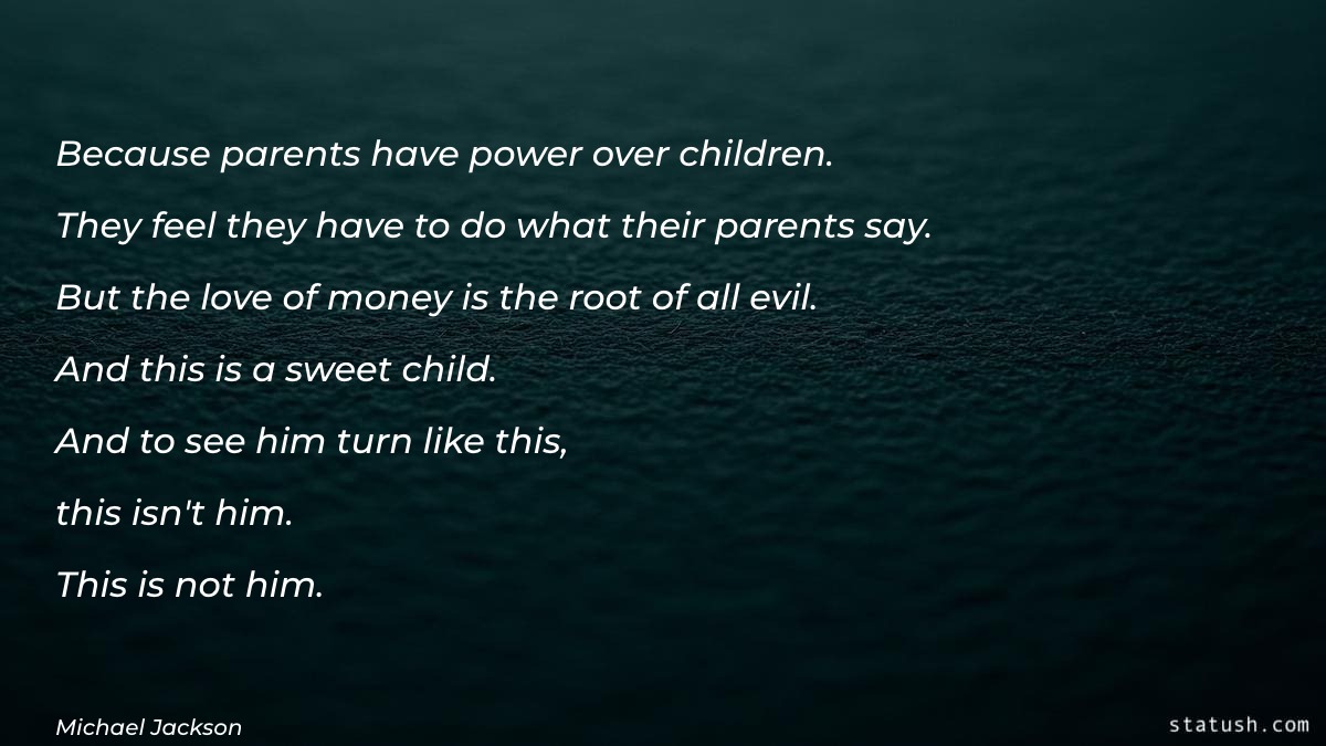 Because parents have power