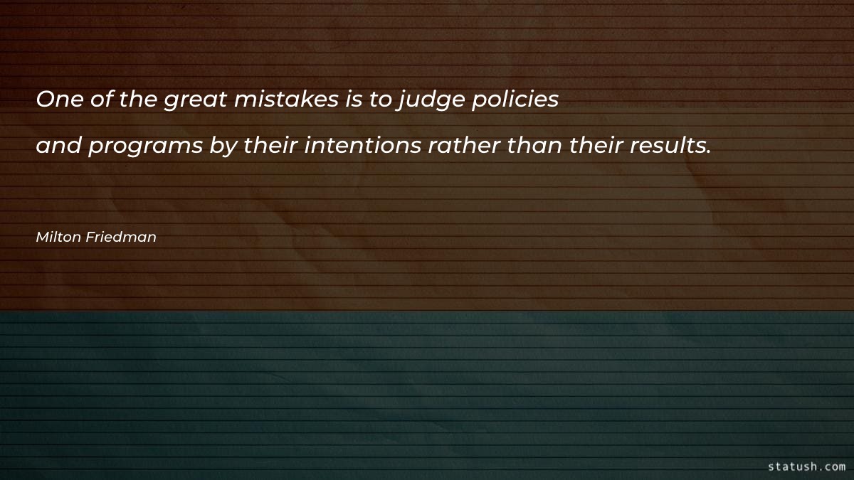 One of the great mistakes