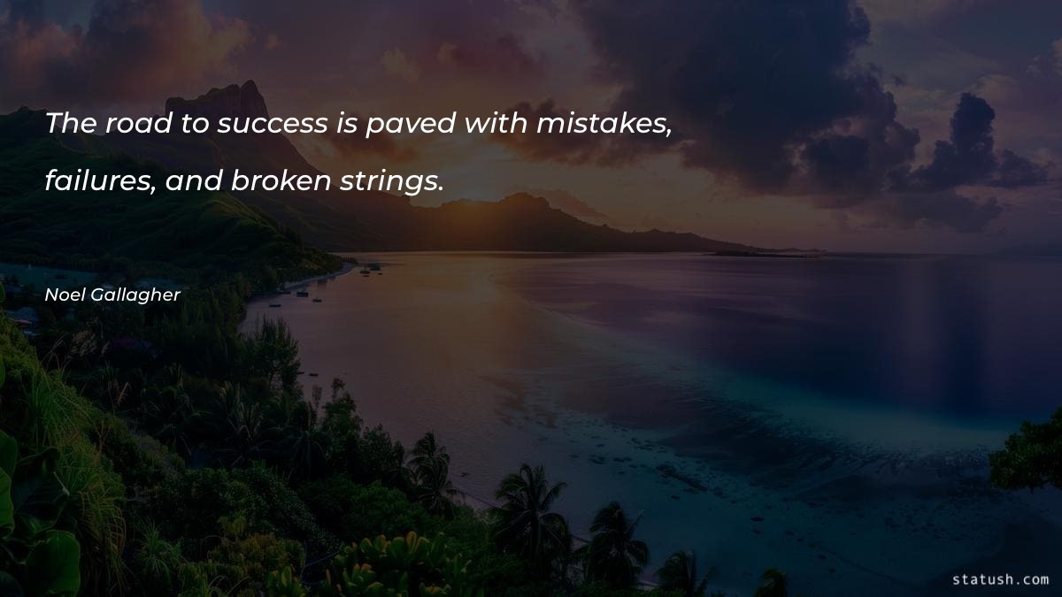 The road to success is - Motivational Quotes at statush.com