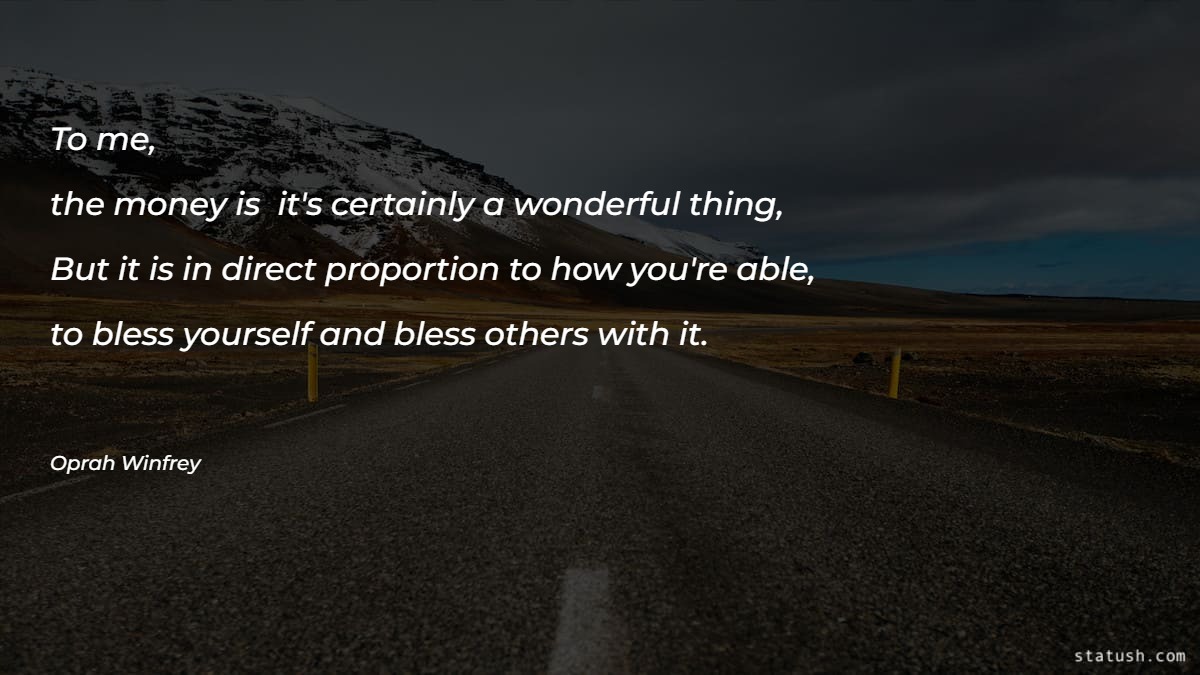 To me - Money & Success Quotes at statush.com