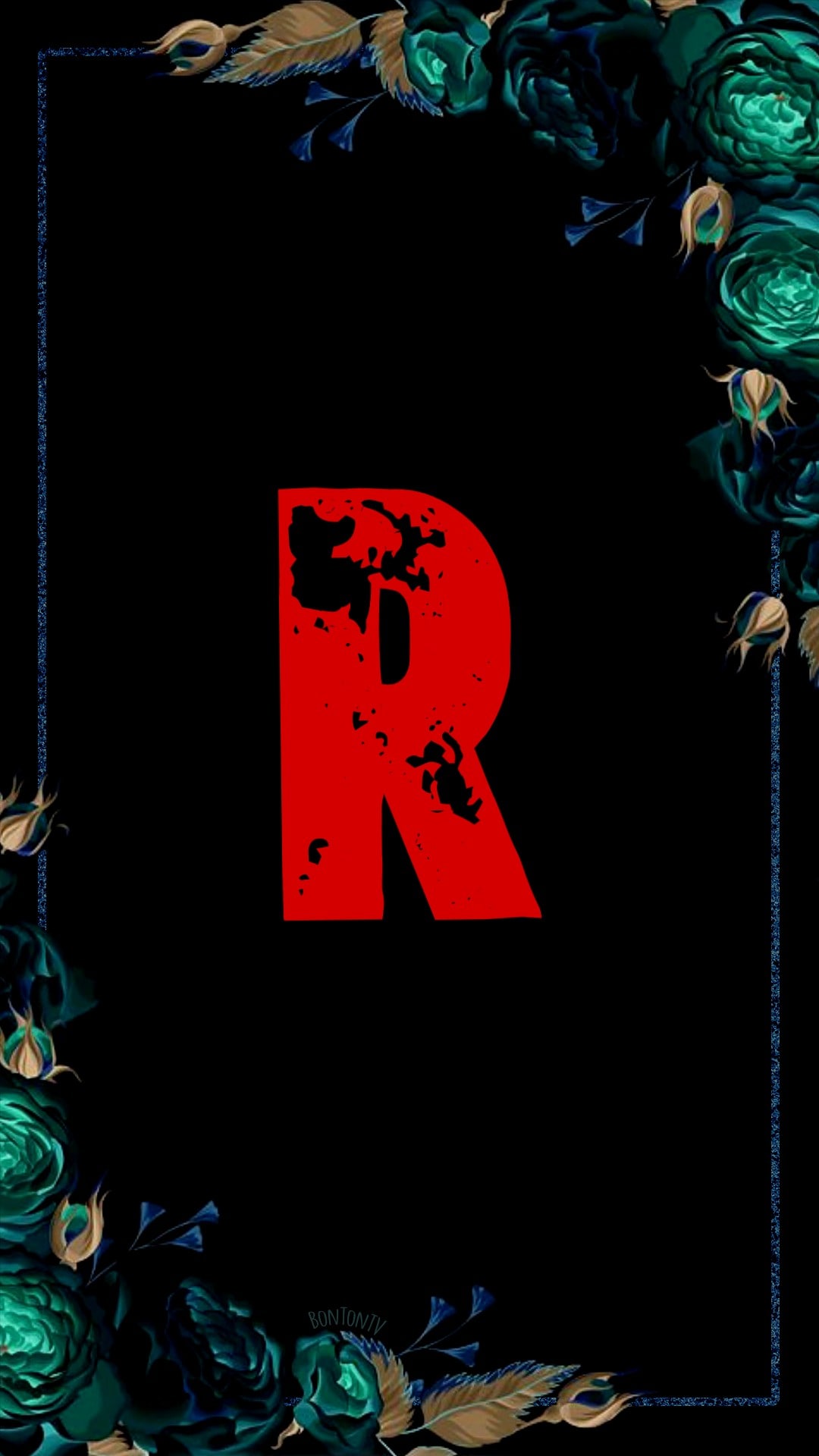 R Alphabet in Red
