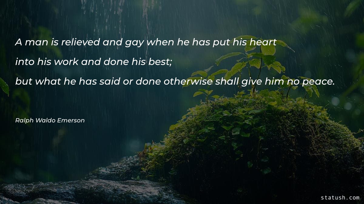 A man is relieved and gay when Motivational Quotes at statush.com