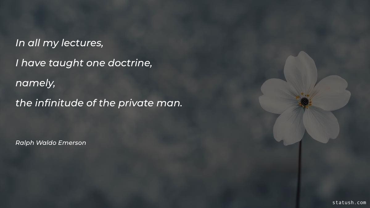 In all my lectures - Motivational Quotes at statush.com